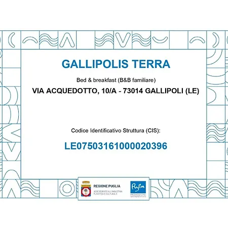 Bed & Breakfast Bb Gallipolis Terra Gallipoli